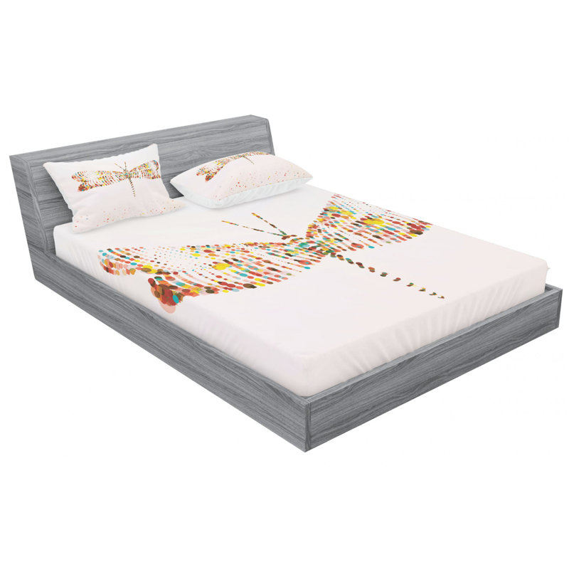 Microfiber Sheet Set, Queen Sheet Set with Fitted Sheet