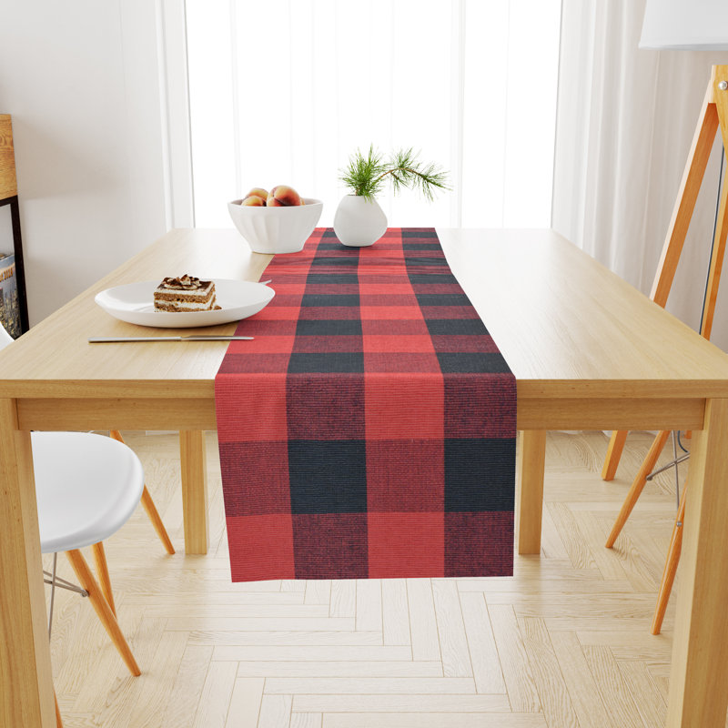 Wynnewood Checkered 100% Cotton Table Runner