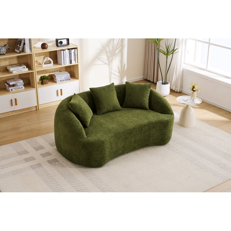 Canapé Curved Modern, Vert