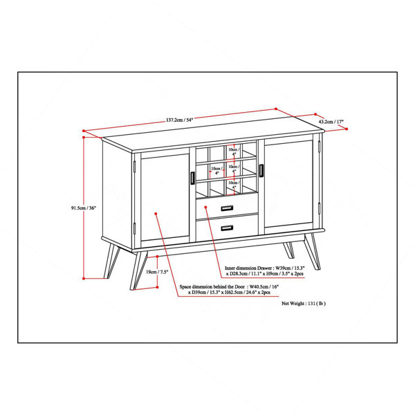 Dimensions du produit