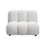 Canapé modulaire en lin blanc ivoire avec chaise Manilla