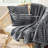 Bedsure Twin Comforter Set 4 Pieces - Bed in a Bag with Throw Blanket and Decorative Pillow, Lightweight Bedding Comforter Sets, All Season Bedding, Dark Grey-105526955-105526953