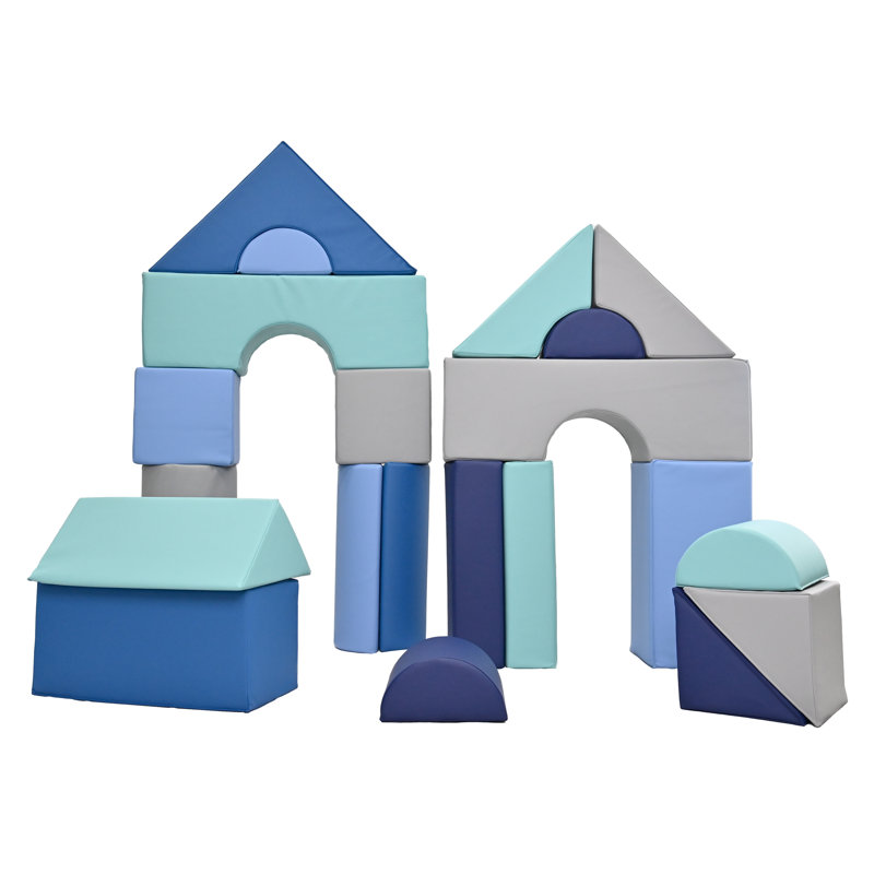 Blocs modulaires 12 po - 21 unités, Blue/Gray/Navy