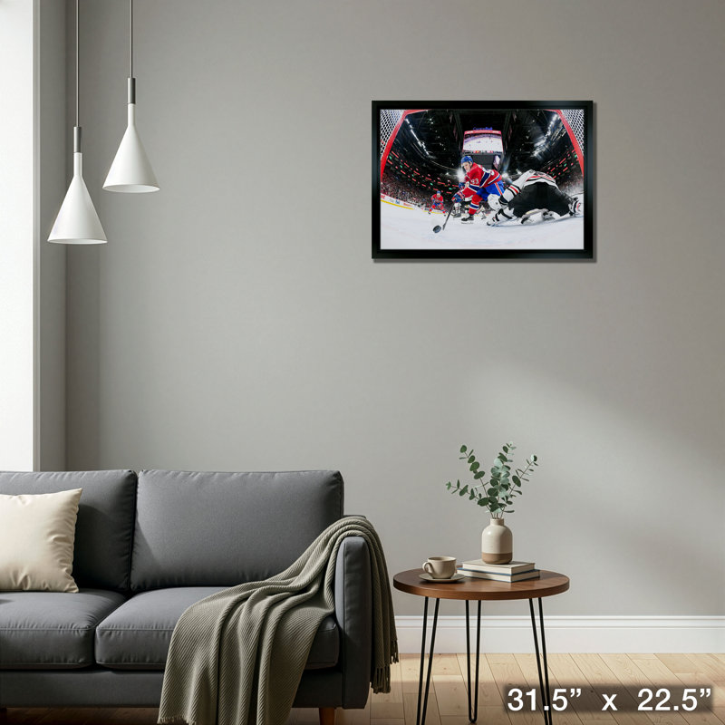 Le premier but d'Ivan Demidov encadré non encadré, 20 x 29, Canadiens de Montréal