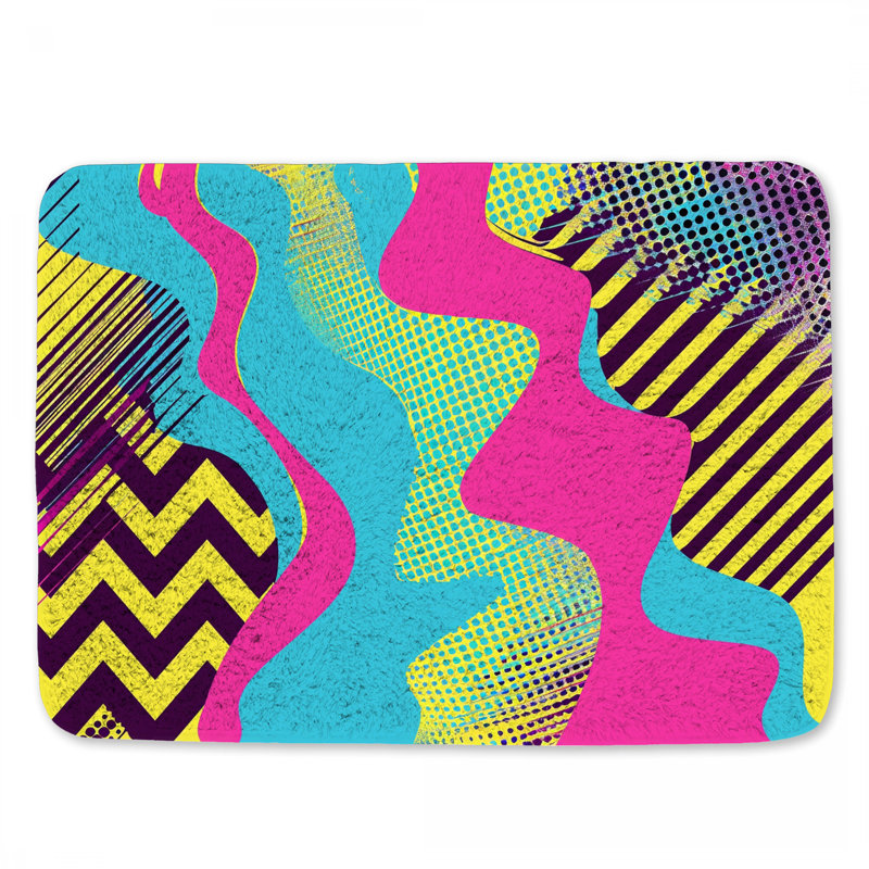 Tapis de bain Pop Art, L 34 po x l 21 po