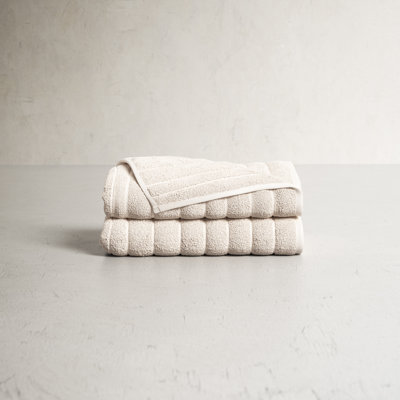 Rachel Cotton Plush Ribbed Bath Towel