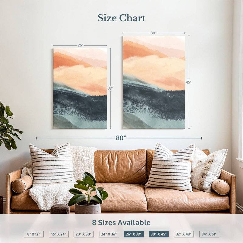 Avery Dark Soft Waves II, 39" H x 26" W