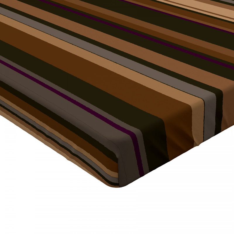 Microfiber Striped Fitted Sheet, Full Fitted Sheet