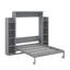 Grand lit escamotable avec tablettes et DEL-443415351
