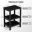 HDPE 3-Tier Outdoor Side Table, Weather Resistant Rectangular Adirondack End Table with Storage Shelves for Patio & Pool-157363490