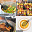 Ensemble 28 ustensiles de cuisine en silicone 28 pièces, sans BPA, antiadhésif, noir