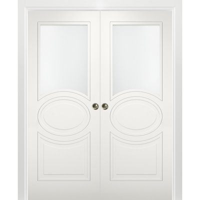 Portes coulissantes en verre givré Mela