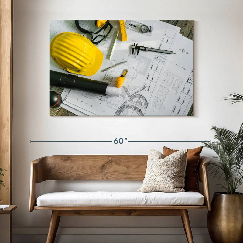 Alcaraz Drawing And Construction Tools, 32" H x 48" W