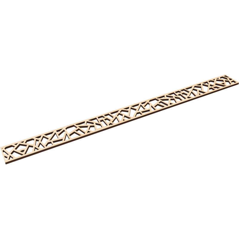 Moulure en bois Harrisburg, Bouleau, H 4 po x l 46,375 po x P 0,375 po