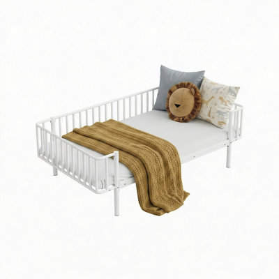 Metal Daybed , Sturdy Steel Slat Support Daybed Sofa, No Box Spring Needed