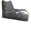 Fauteuil à billes gris de qualité supérieure, 23,6 po x 29,5 po x 43,3 po | 100% polyester et tissu imperméable, rembourrage en billes de styromousse recyclées | Housse zippée amovible, parfaite pour le confort du salon et de la salle de jeux-1797334912