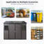 Remise de rangement en résine résistante aux intempéries avec protection UV et porte verrouillable ResiGuard-117887647