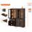 Laziza 5 Tier Bookcase With Barn Door,73.3" Tall Open Storage Bookshelf,Floor Standing Farmhouse Display Organizer With Drawer For Home Office,Living Room-122058191