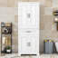 Armoire de rangement avec tiroir et tablettes réglables Stepheny-724916670-672371601