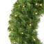 Couronne de Noël artificielle pré-éclairée