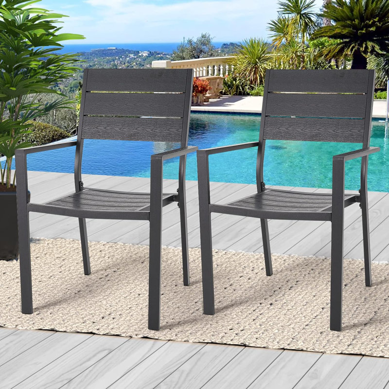Heyes Outdoor Stacking Dining Armchair