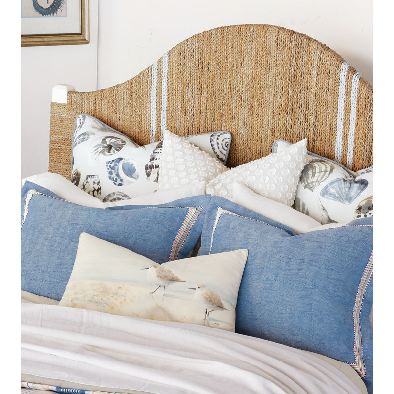 Nautical Sand Pipers Rectangular Cotton Pillow Cover and Insert