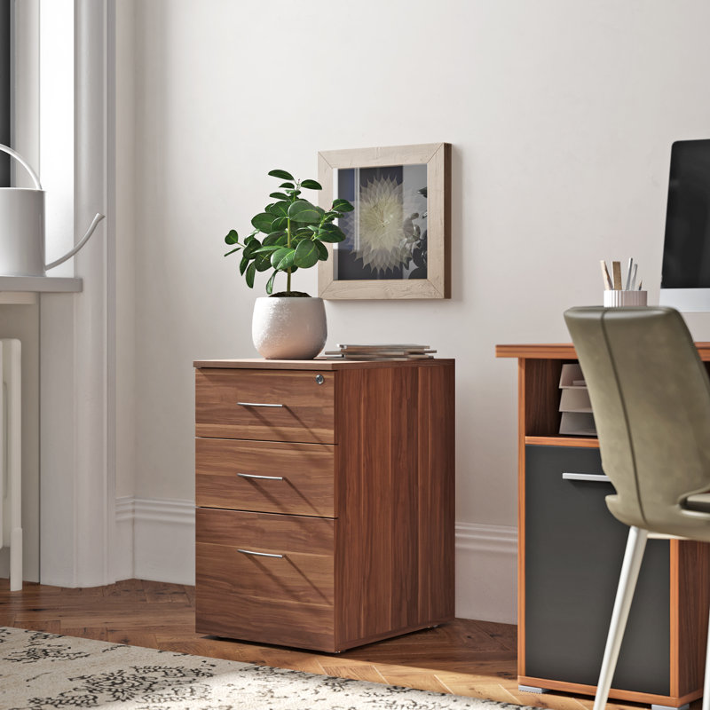 Bondurant 43.5cm Wide 3 -Drawer File Cabinet, Dark Walnut