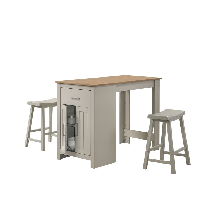 Petit ensemble de table de salle à manger à hauteur de comptoir, ensemble de table de cuisine