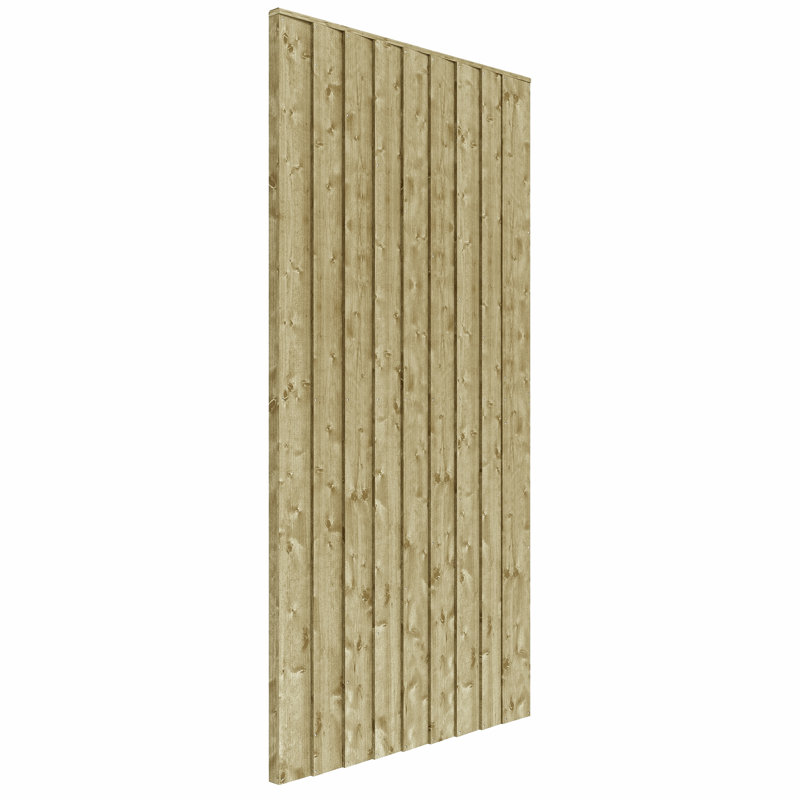 Rowlinson Vertical Board 6x3 Gate, Pressure Treated Green