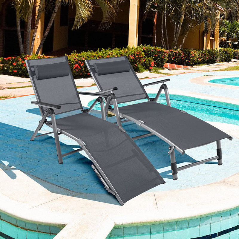 Andoro 67cm Long Reclining Single Lounger