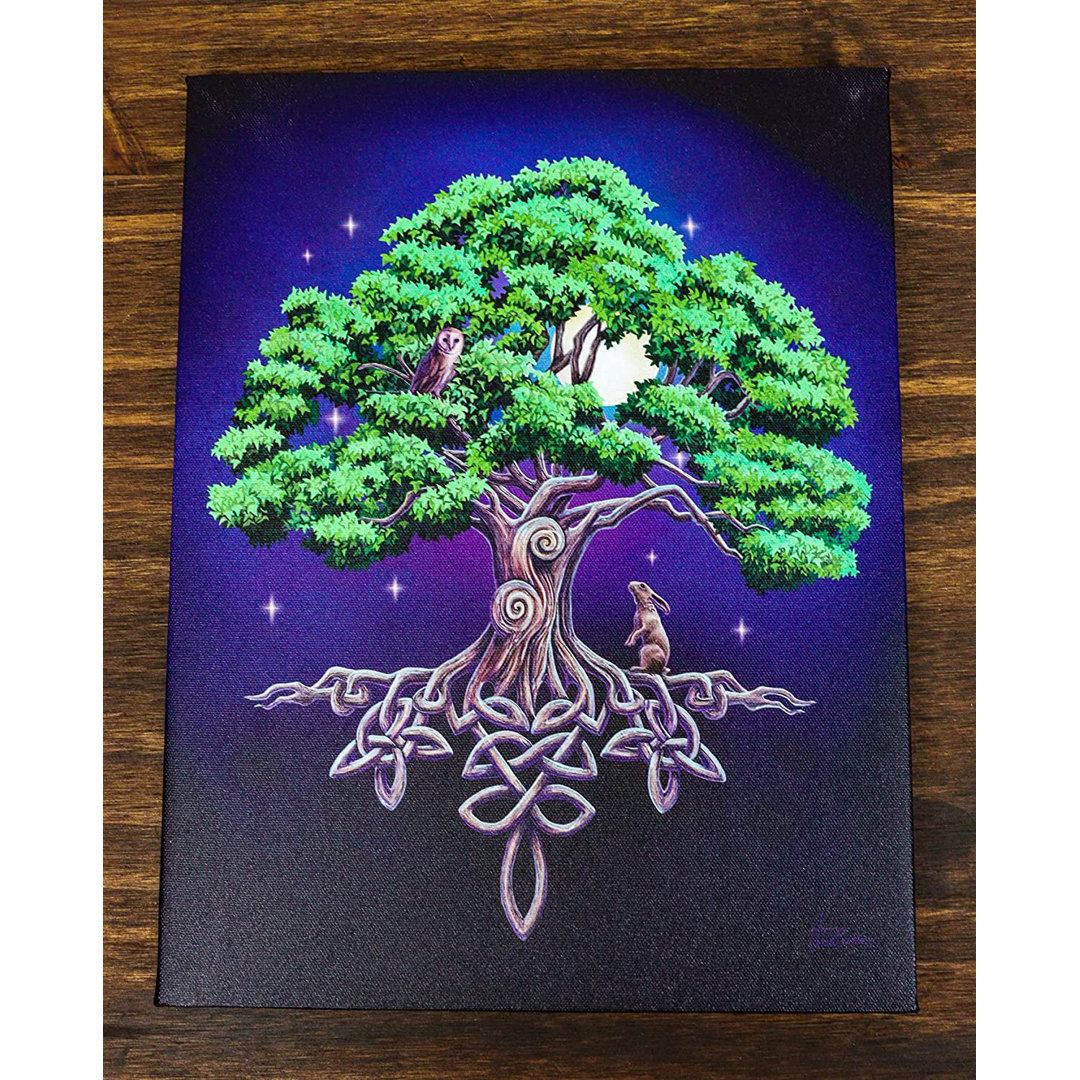 Witchcraft Occult Magic Printed Premium Canvas Picture A Trinx
