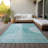 Washable Striped Indoor / Outdoor Rug-1407885235