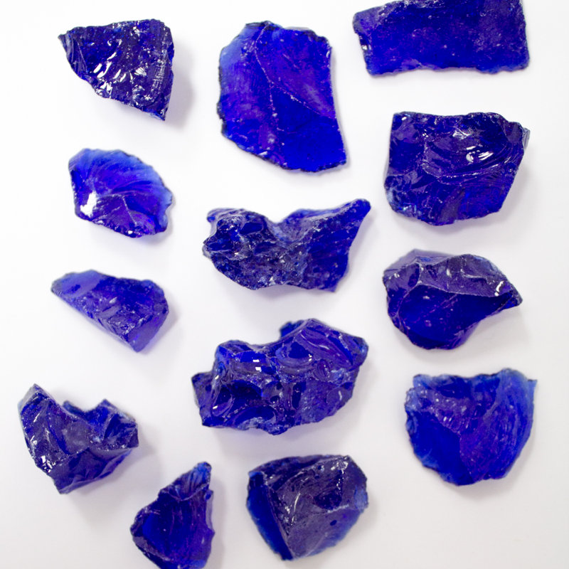 20 Lb. Fire Glass, Cobalt Blue