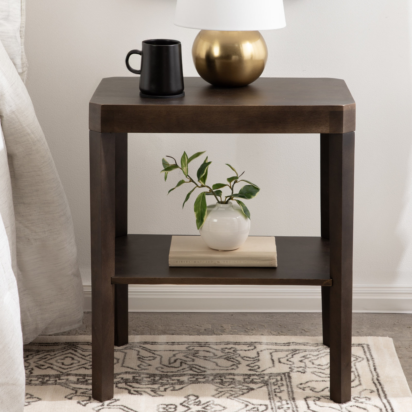 Ardentown Solid Wood End Table, Brown