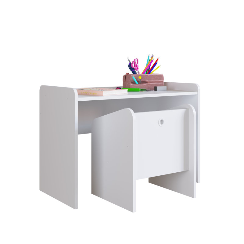 Ensemble de table et chaises blanc Montessori 