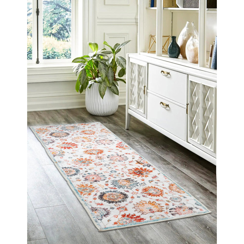 Tapis en flanelle Harner, Tapis de couloir 1 pi 8 po x 5 pi