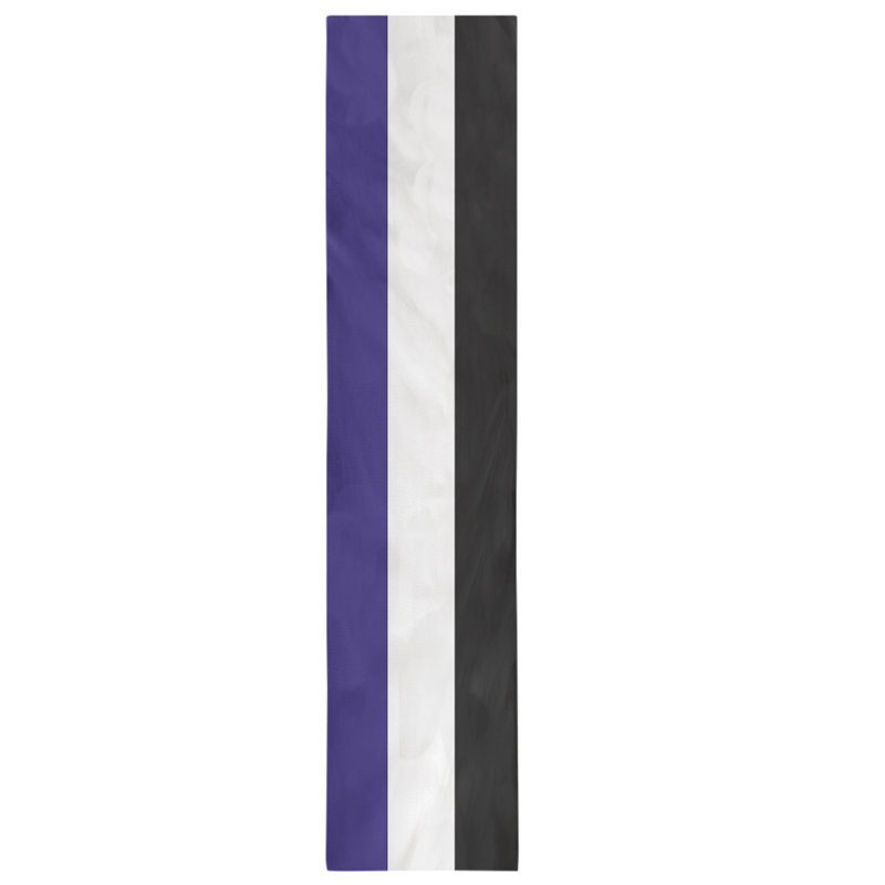 Cleveland Football Stripes Table Runner, 90" L x 16" W, Blue/Silver/Black