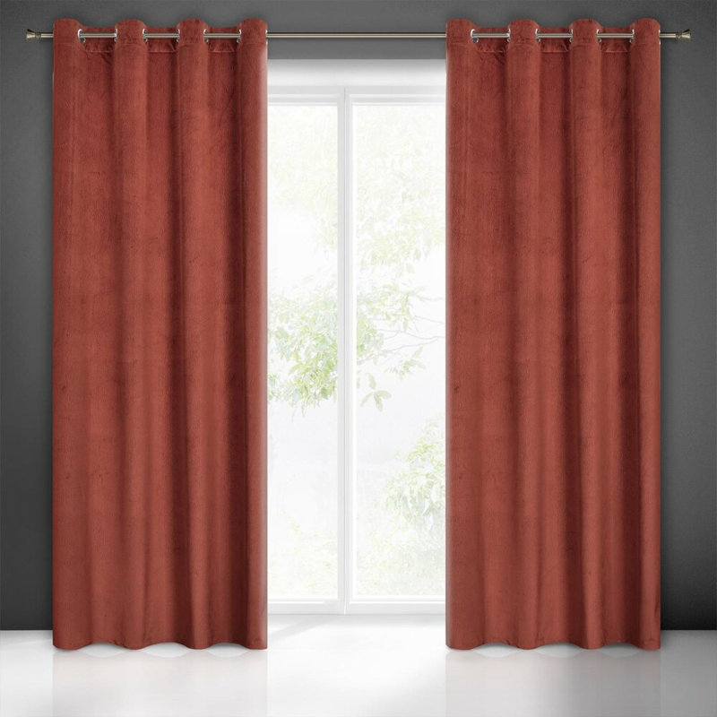Lili Blackout Curtain, Red