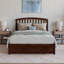 Lit plateforme en bois massif Lamari avec pied de lit et lit gigogne-2020591149-2020591150