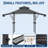 8x5 ft Grill Gazebo with Adjustable Dual Side Awnings, 2-Tier BBQ Gazebo Grill Shelter with 2 Handy Shelves, Steel Frame BBQ Canopy, Gray-124985104