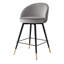 Cooper Swivel Upholstered Stool with Metal Frame-13668573-13668574