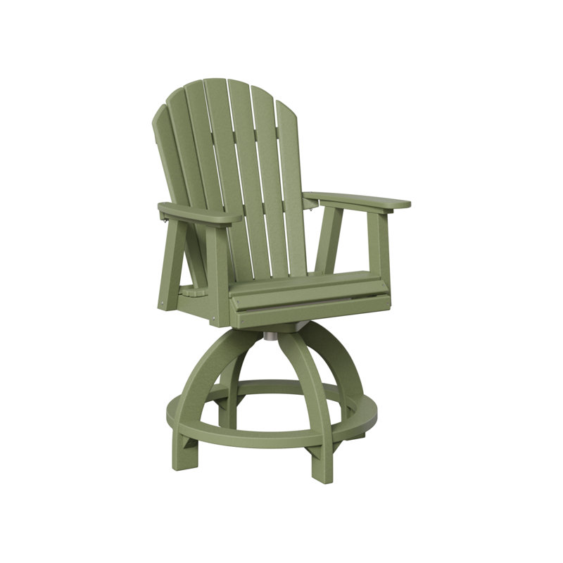 Fauteuil de comptoir pivotant Berlin, Sauge