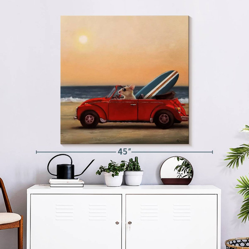 Ketti Beach Bound, 33" H x 33" W
