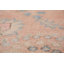 Tapis traditionnel rose en laine à médaillon 6 x 9