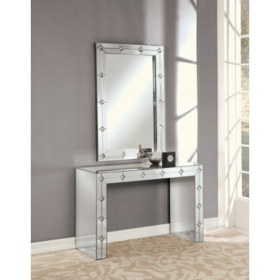 Console miroir et faux strass (assemblée)