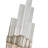 Viola 1 - Light LED Dimmable Modern Silver Leaf Flush Mount Sconce-16567325