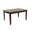 Table de salle à manger moderne espresso 7 pièces avec rallonge papillon et 6 chaises d'appoint