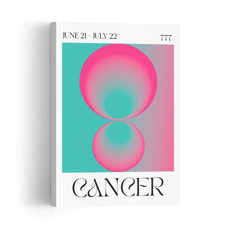 Abstract Cancer Abstract Colorful Contemporary Wall Art Print, 91.44cm H x 60.96cm W
