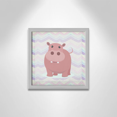 Pink Hippo Time' Wall Decal
