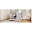 Lit mezzanine double avec tiroirs, tablettes et lumière-1607182993